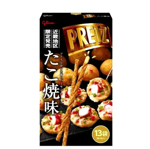 グリコ ジャイアントプリッツ (たこ焼き味)13袋入り 西近畿乾