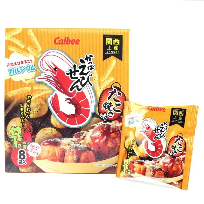 関西限定 カルビー かっぱえびせん たこ焼き味 8袋入 ご当地限定