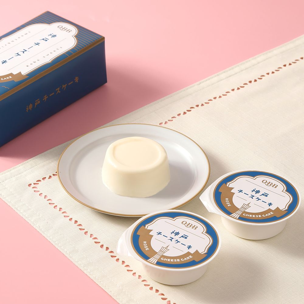 神戸 チーズケーキ ４個入 六甲バター （のし対応） 神戸土産 QBB 贈答 