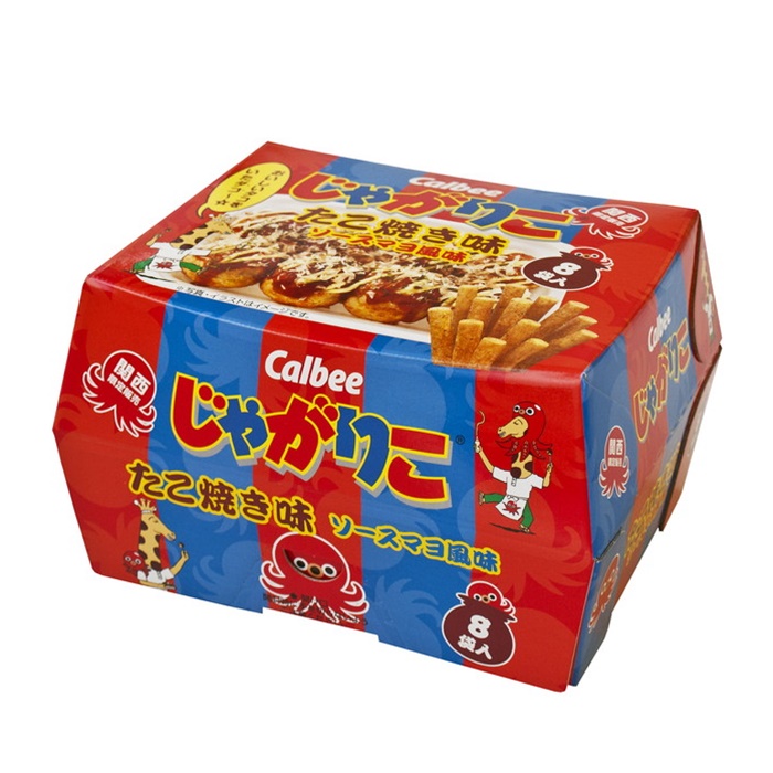 関西限定 カルビー じゃがりこ たこ焼き味 ソースマヨ風味 8袋入
